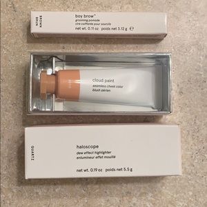 Glossier bundle: boy brow, cloud paint, haloscope